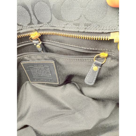 RETAIL $316 Coach Hampton Signature Jacquard Tassel Satchel *DUST BAG INCLUDED* - Picture 12 of 16